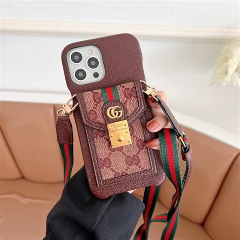 gucci phone pouch|real gucci phone case.